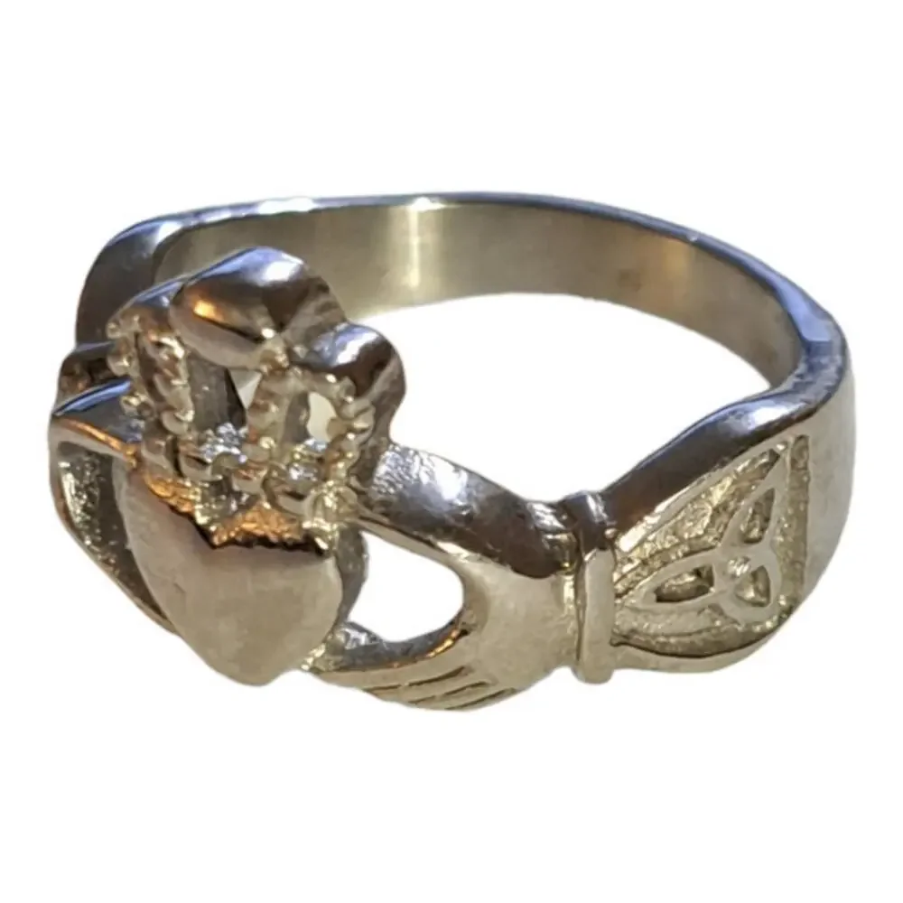Stainless steel Claddagh‎ ring size 11